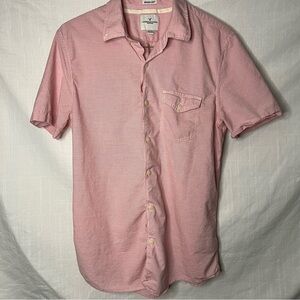 American Eagle Outfitters Light Pink Casual Button Down Shirt
